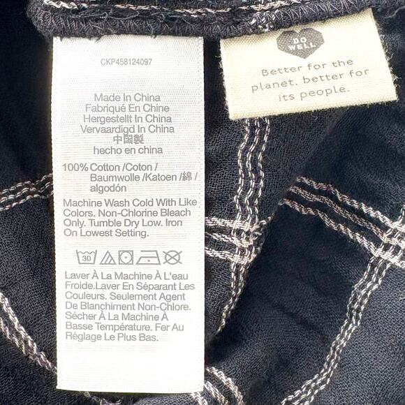 Madewell Oversized Ex Boyfriend Button Down Shirt Size XS Windowpane Classic - Picture 8 of 12